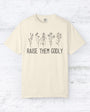 Raise Them Godly Floral Christian T-Shirt