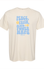 Peace, Faith, and Power Naps – Retro Christian T-Shirt (Mark 4:38)