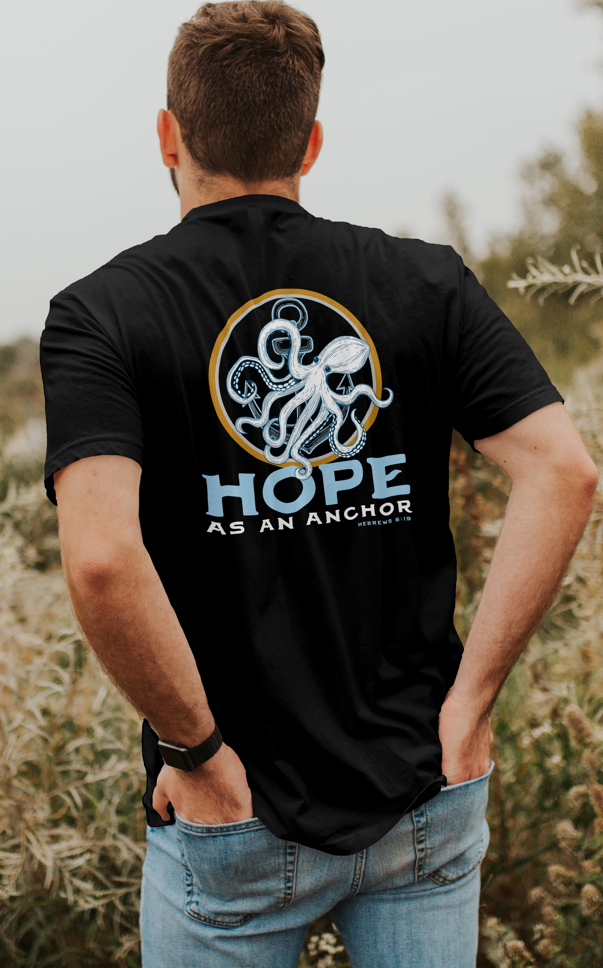 Hope as an Anchor Shirt – Hebrews 6:19 Christian T-Shirt